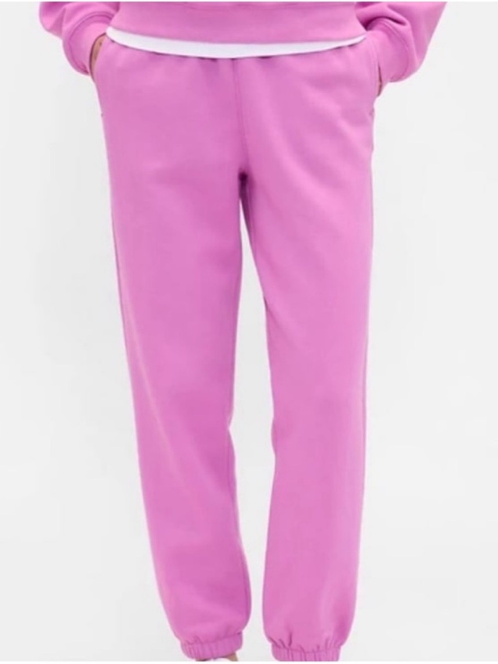 NWT Pink GAP Fleece lined Jogger Sweatpants M